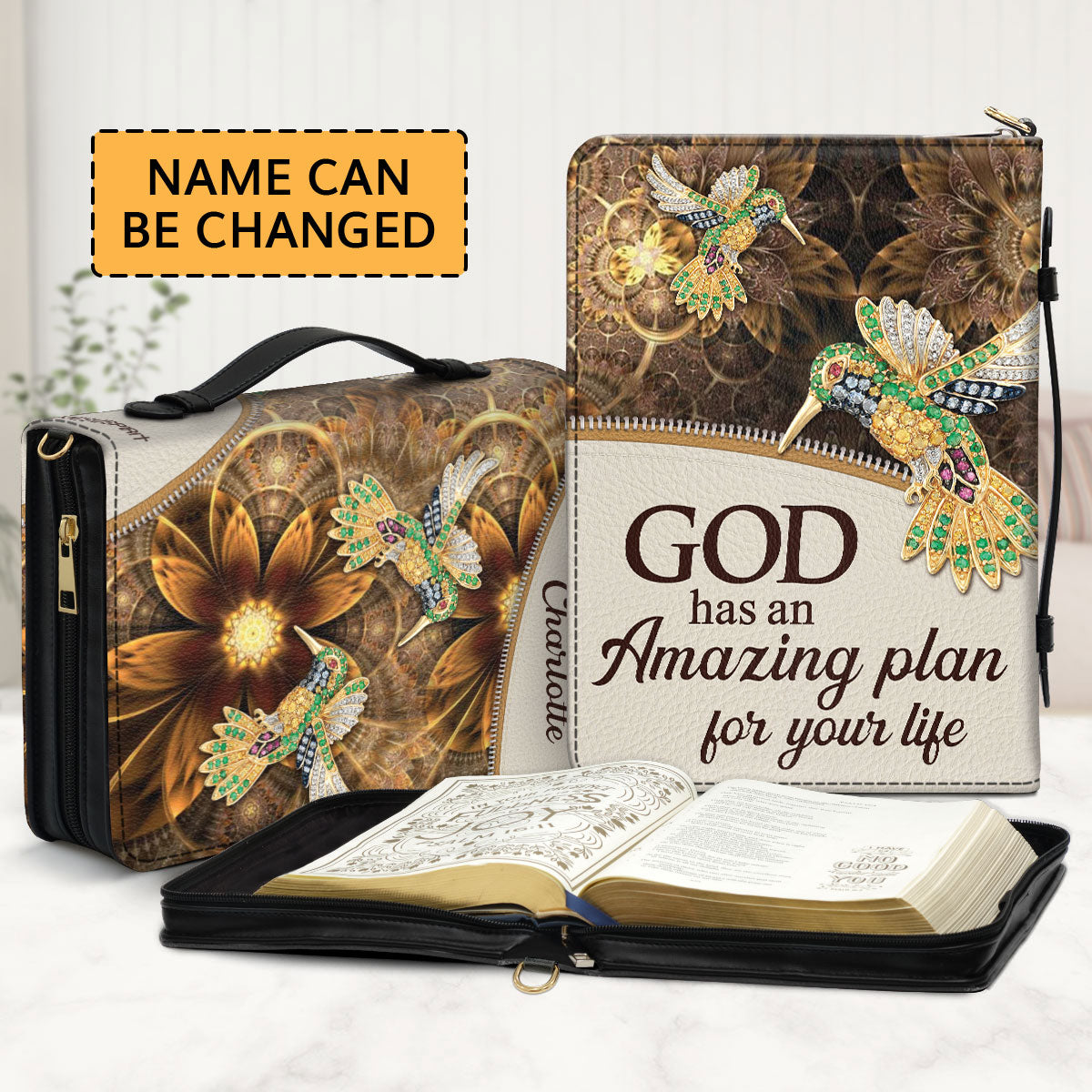 Must-Have Personalized Christian Bible Cover - Amazing Plan's God Is For You NUH276A