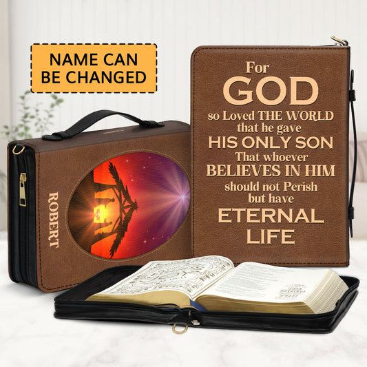 Jesuspirit Personalized Leather Bible Cover | Zippered Bible Case | Gift For Christian Friends NUH285B