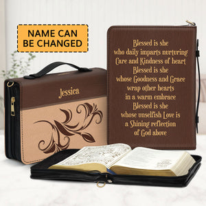 Jesuspirit Personalized Bible Cover With Handle | Gifts For Ladies Church NUH327B