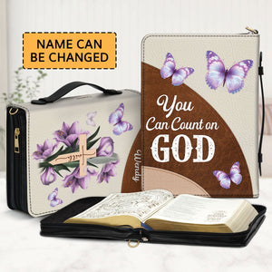 Jesuspirit Personalized Bible Cover | Gift For Women's Ministry | Zippered Bible Case With Name NUH332
