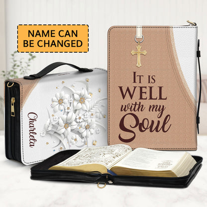 Jesuspirit | Personalized Bible Cover With Handle | Gift For Team Leaders NUH336A