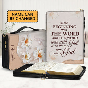 Jesuspirit Personalized Leather Bible Cover | Zippered Bible Case | Gift For Religious Women NUH337A