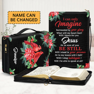 Personalized Cardinal Bible Cover - I Can Only Imagine NUH434