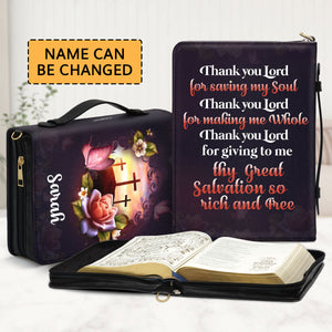 Thank You Lord - Special Personalized Bible Cover NUH459