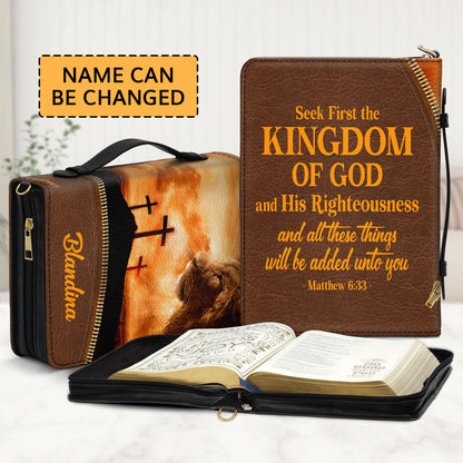 Jesuspirit | Personalized Cross Bible Cover | Special Gift For Pastors NUH486