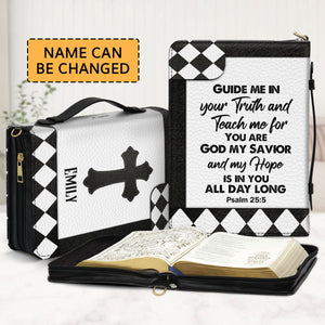 Guide Me In Your Truth - Meaningful Personalized Bible Cover NUHN302