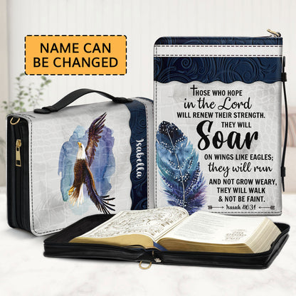 Must-Have Personalized Bible Cover - They Will Soar On Wings Like Eagles NUHN310