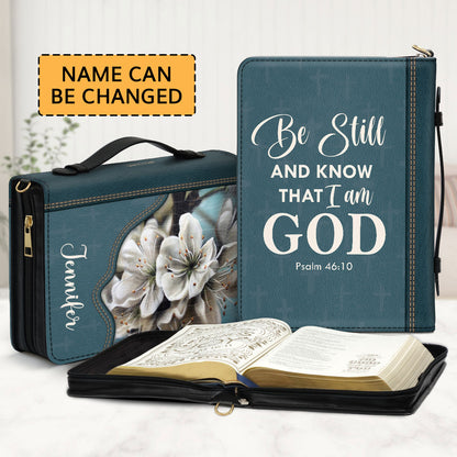 Be Still And Know That I Am God - Beautiful Personalized Bible Cover NUHN362A