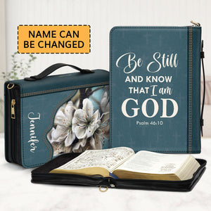 Be Still And Know That I Am God - Beautiful Personalized Bible Cover NUHN362A