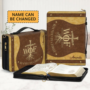 Rooted In Christ - Unique Personalized Bible Cover NUHN366