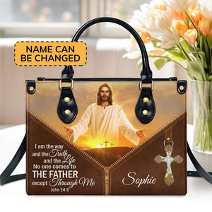 Must-Have Personalized Leather Handbag - I Am The Way And The Truth And The Life NUM445