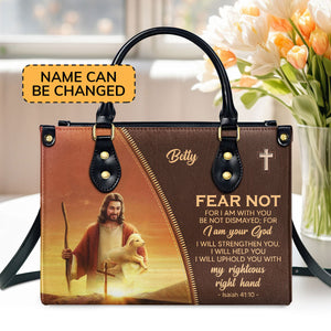 Meaningful Personalized Leather Handbag - For I Am With You NUH436