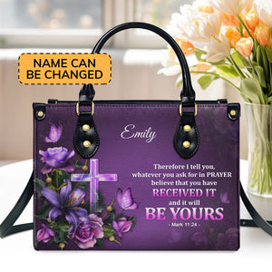 Pretty Personalized Leather Handbag - Believe That You Have Received It NUH485