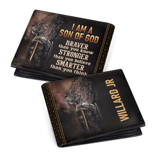 Son Of God | Personalized Folded Wallet For Men JSLFWM1027
