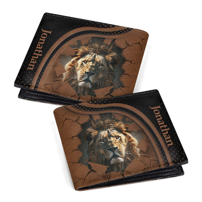 Lion King | Personalized Folded Wallet For Men JSLFWHA13