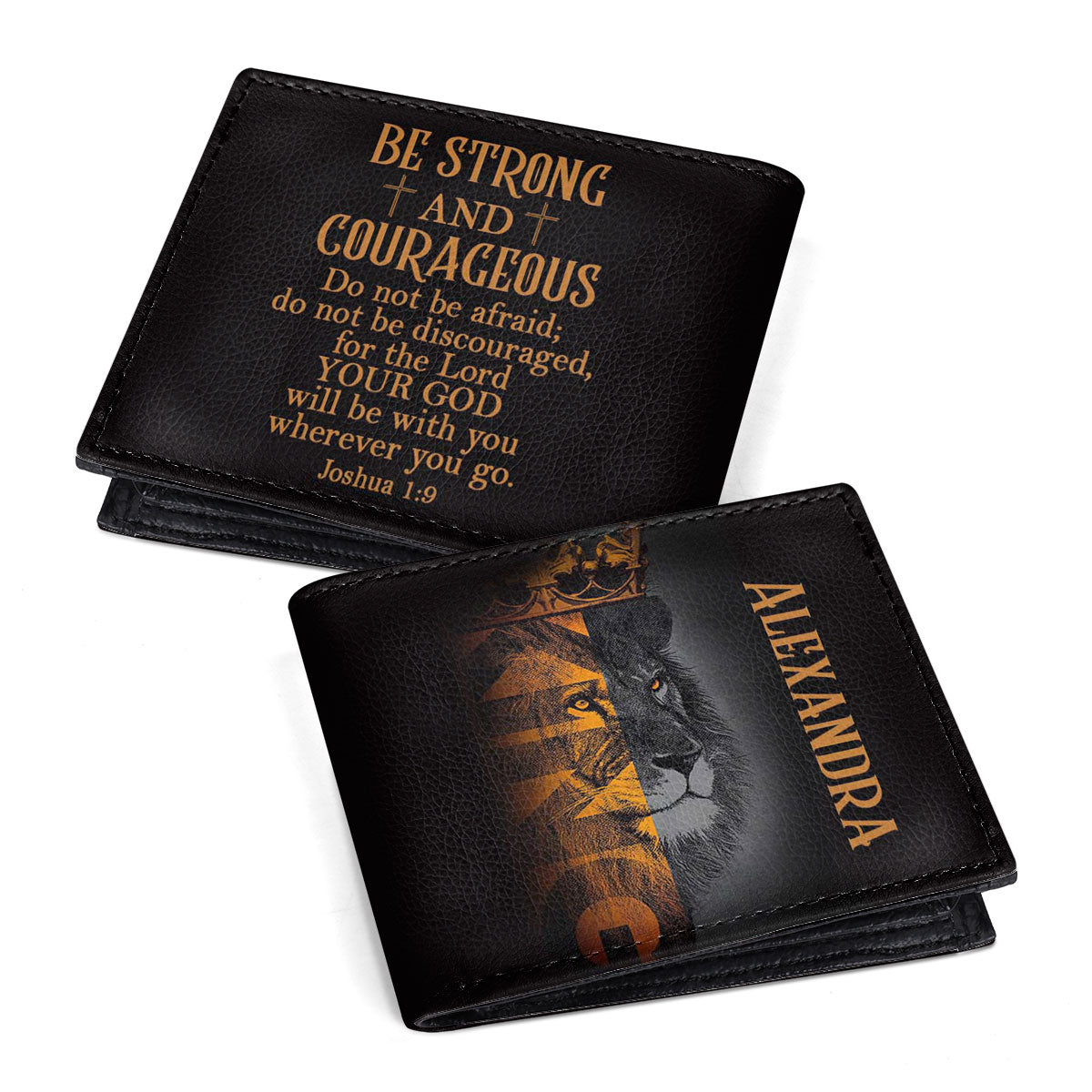 Be Strong | Personalized Folded Wallet For Men JSLFWM1032