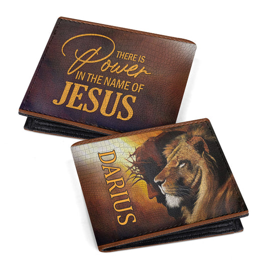 Name Of Jesus | Personalized Folded Wallet For Men JSLFWM1030