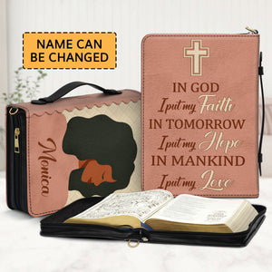 In God I Put My Faith - Adorable Personalized Bible Cover HM391