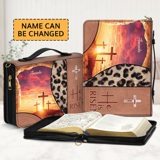 Must-Have Personalized Bible Cover - He Is Risen NUM295