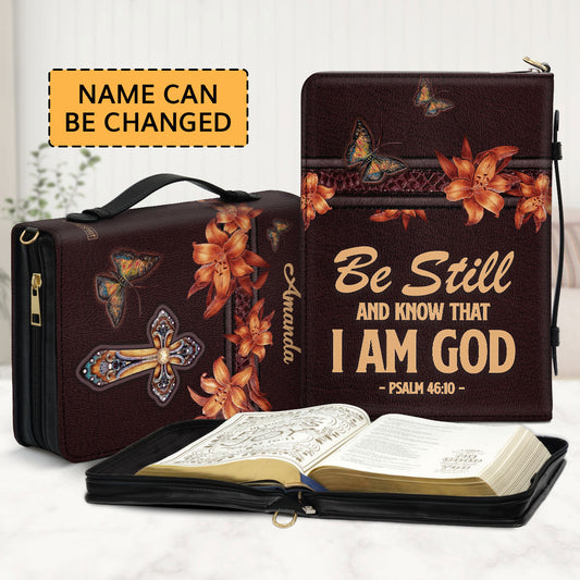 Jesuspirit | Personalized Leather Bible Cover With Handle | Best Gift For Worship Members MB07