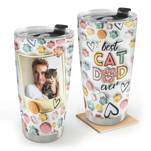 Best Cat Dad Ever | Personalized Stainless Steel Tumbler SSTN11