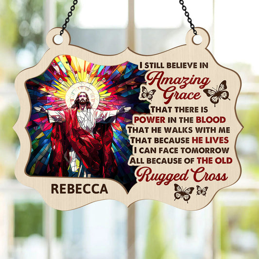 Amazing Grace | Personalized Window Hanging Suncatcher JSWHSCPT2572T