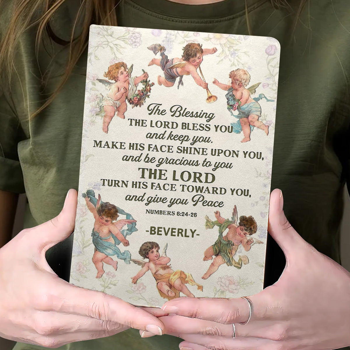 The Blessing | Personalized Leather Cover Notebook