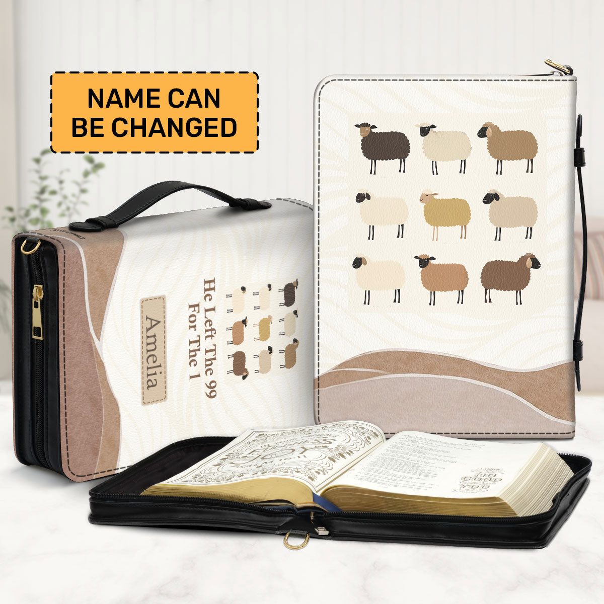 He Left The 99 For The 1 | Personalized Bible Cover JSBCPT937M