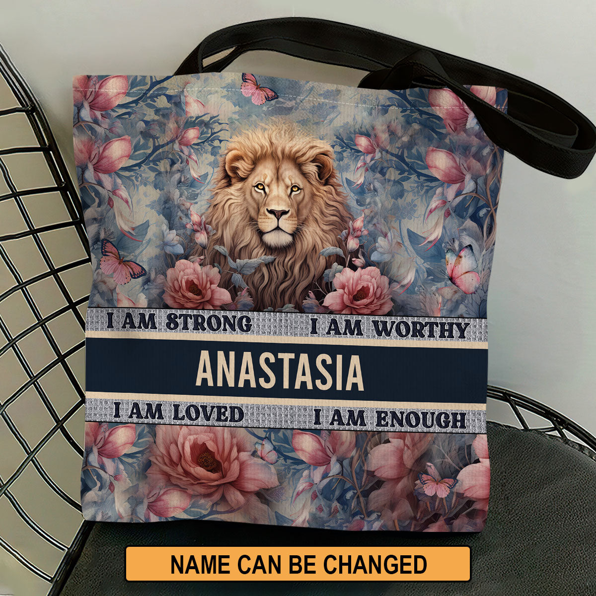 Jesuspirit Personalized Christian Tote Bag | I Am Strong TBM752