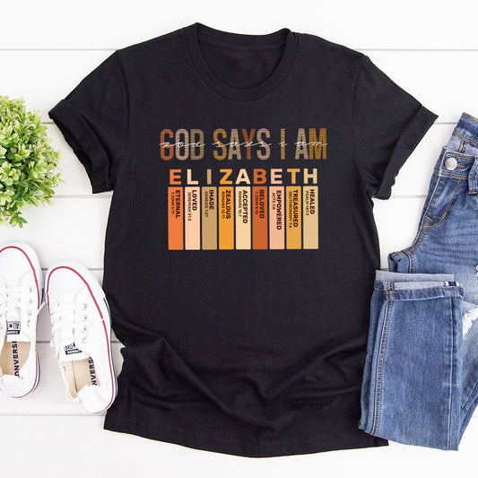 God Says I Am | Personalized Classsic Unisex T-shirt