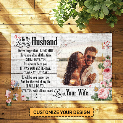 To My Loving | Personalized Rectangle Jigsaw Puzzle JSJPPT1631M