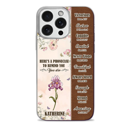 Here's A Phone Case To Remind You | Personalized Clear Silicone Phone Case