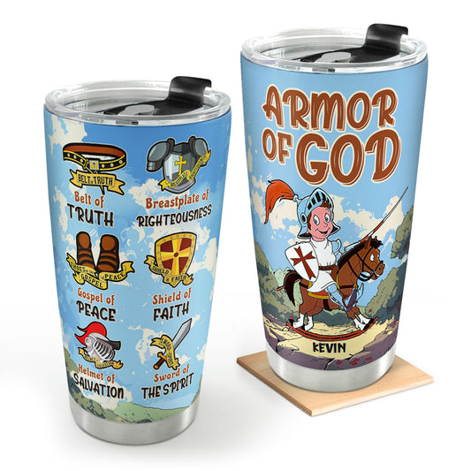 Armor Of God | Personalized Stainless Steel Tumbler For Kids JSSSTM1050