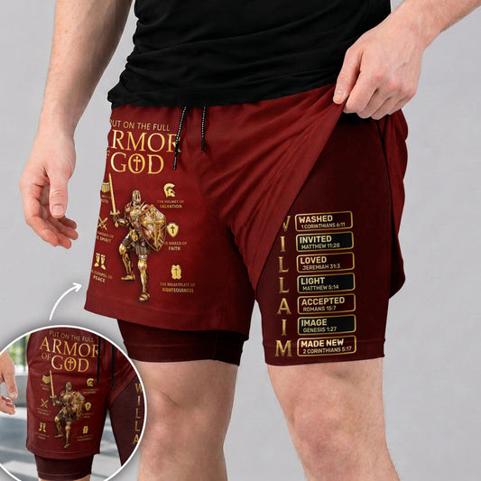 Put On The Full Armor Of God | Personalized Performance Shorts
