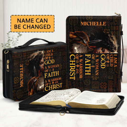 Jesuspirit | Personalized Bible Cover With Handle | Spiritual Gift For Christian People | A Woman Of Faith BCM725