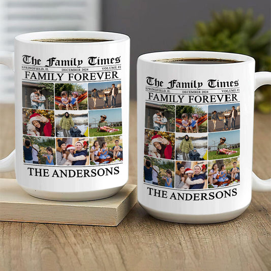 The Family Times | Personalized White Ceramic Mug