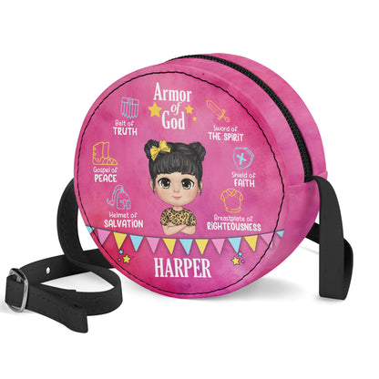 Armor Of God | Personalized Kid Round Purse JSCRBPT1194M