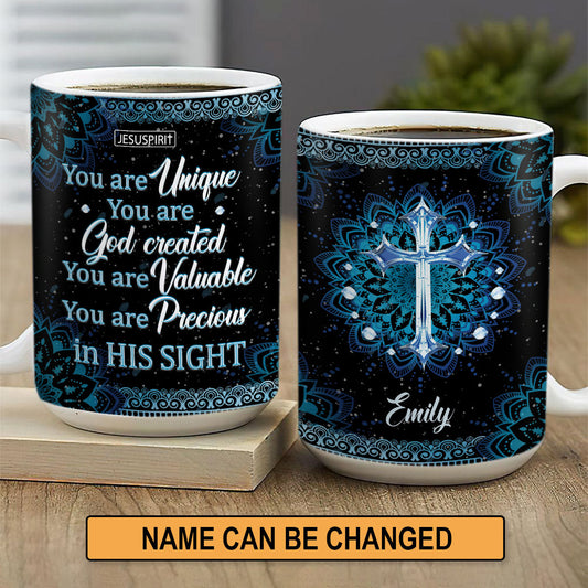 You Are God Created - Stunning Personalized White Ceramic Mug AM253