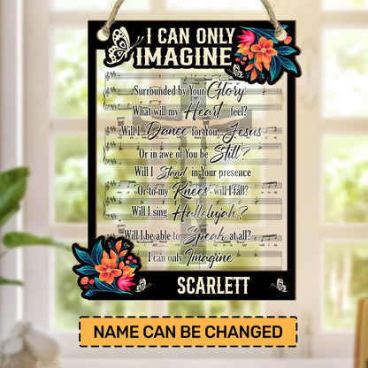 I Can Only Imagine | Personalized Suncatcher Ornament JSSUNOPT1636M