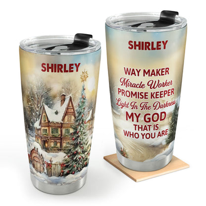 Way Maker Miracle Worker | Personalized Stainless Steel Tumbler