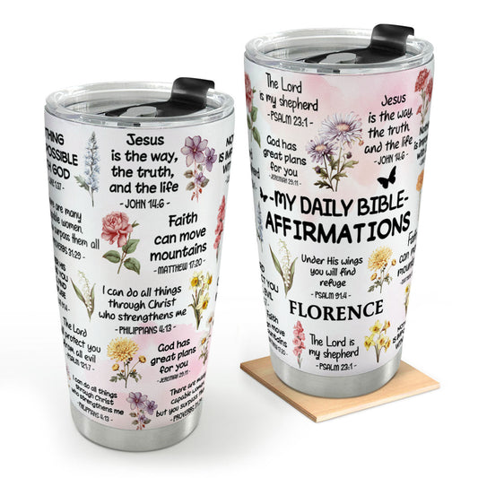 Bible Verse Do It Yourself | Personalized Stainless Steel Tumbler