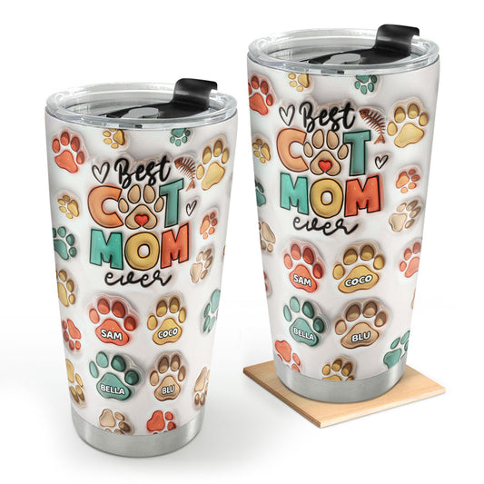 Best Cat Mom | Personalized Stainless Steel Tumbler SSTH848