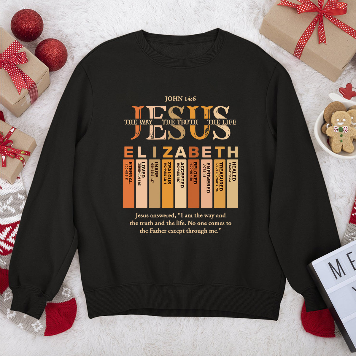 Jesus The Way The Truth The Life | Personalized Unisex Sweatshirt