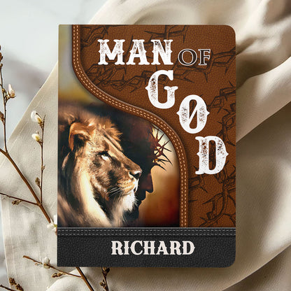 Man Of God/Woman Of God | Personalized Leather Cover Notebook