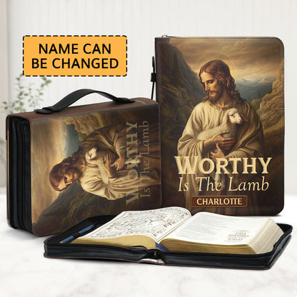 Worthy Is The Lamb | Personalized Bible Cover JSBCPT1163L