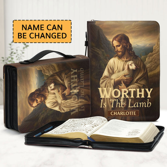 Worthy Is The Lamb | Personalized Bible Cover JSBCPT1163L