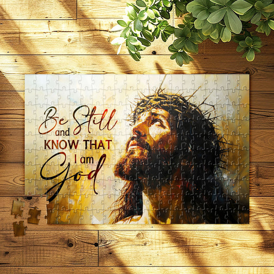 Be Still And Know That I Am God | Rectangle Jigsaw Puzzle JPHN204