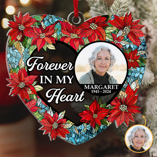 Forever In My Heart  | Personalized 1-Side Acrylic Ornament