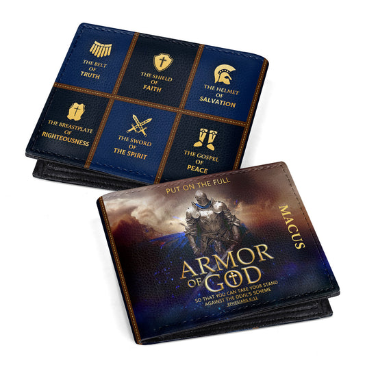 Armor Of God | Personalized Folded Wallet For Men