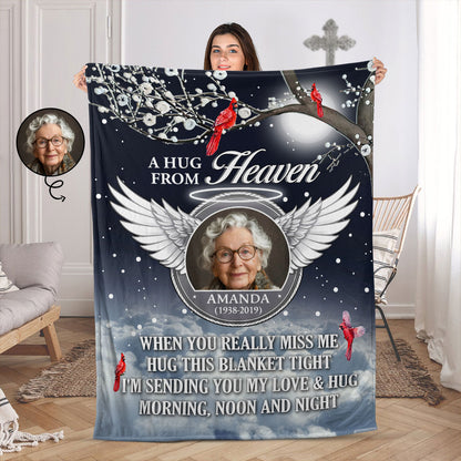 Memorial You Never Walk Alone | Personalized Fleece Blanket JSFBPT2471M